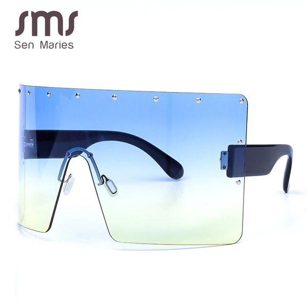 2020 oversized women gradient sunglasses new luxulry brand crystal blue purple rimless square female sun glasses shades uv400, White;black
2020 oversized women gradient sunglasses new luxulry brand crystal blue purple rimless square female sun glasses shades uv400, White;black