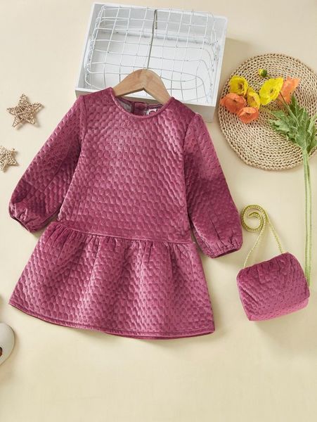 toddler girls ruffle hem velvet dress with bag she, Red;yellow
toddler girls ruffle hem velvet dress with bag she, Red;yellow