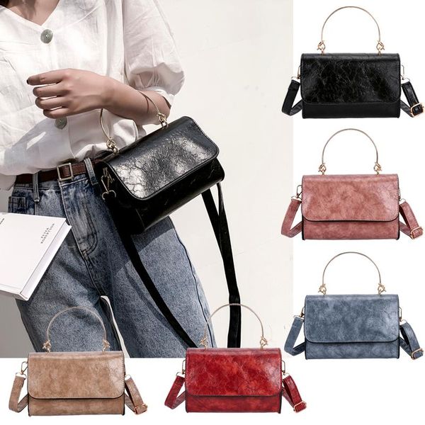 vintage women messenger bags 2020 new pu leather luxury women handbags shoulder bag designer crossbody bag metal handle
vintage women messenger bags 2020 new pu leather luxury women handbags shoulder bag designer crossbody bag metal handle