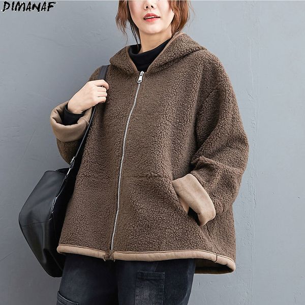 dimanaf plus size women coats 2020 winter cashmere jacket coats hat solid basic thick pockets warm flocking new loose outerwearx1016, Black;brown
dimanaf plus size women coats 2020 winter cashmere jacket coats hat solid basic thick pockets warm flocking new loose outerwearx1016, Black;brown