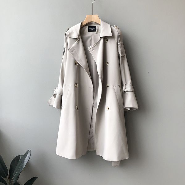 2021 new fashion coat with belt turn down collar women long trench femme abrigo streetwear 38p5, Tan;black
2021 new fashion coat with belt turn down collar women long trench femme abrigo streetwear 38p5, Tan;black