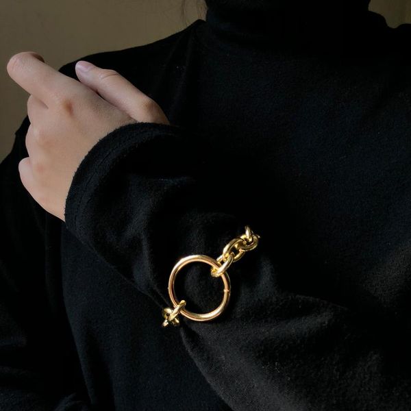 link, chain peri'sbox gold silver color big circle chunky bracelets linked geometric for women statement punk bracelet 2021, Black
link, chain peri'sbox gold silver color big circle chunky bracelets linked geometric for women statement punk bracelet 2021, Black