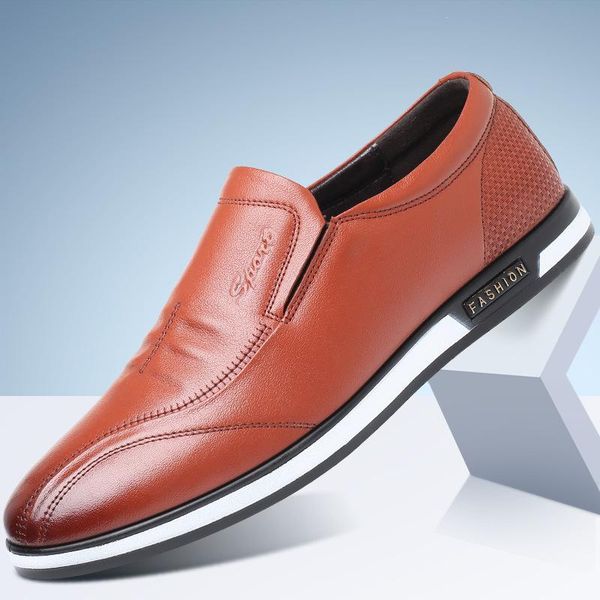new genuine leather shoes soft upper leather men shoes layer cowhide casual men light loafers zapatos de hombre, Black
new genuine leather shoes soft upper leather men shoes layer cowhide casual men light loafers zapatos de hombre, Black