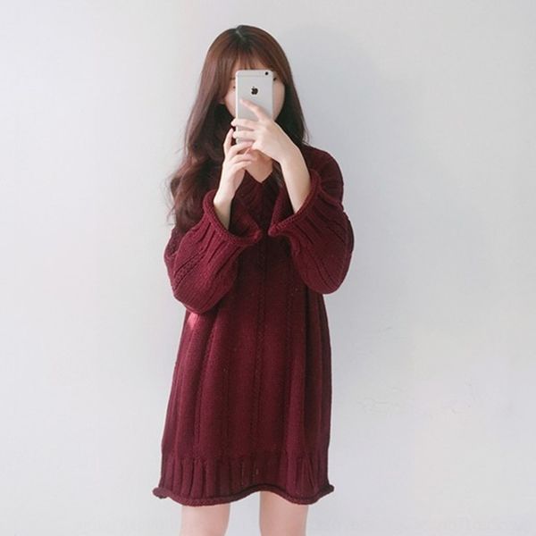 bef6x mid-length women's wool korean chic v-neck long sleeve twist clothing sweater dress u3d1y autumn sweater dress loose, Black;gray
bef6x mid-length women's wool korean chic v-neck long sleeve twist clothing sweater dress u3d1y autumn sweater dress loose, Black;gray