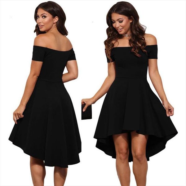fashion women summer off shoulder casual party evening short mini dress slash neck sleeveless 3 colors solid fit and flare dress, Black;gray
fashion women summer off shoulder casual party evening short mini dress slash neck sleeveless 3 colors solid fit and flare dress, Black;gray