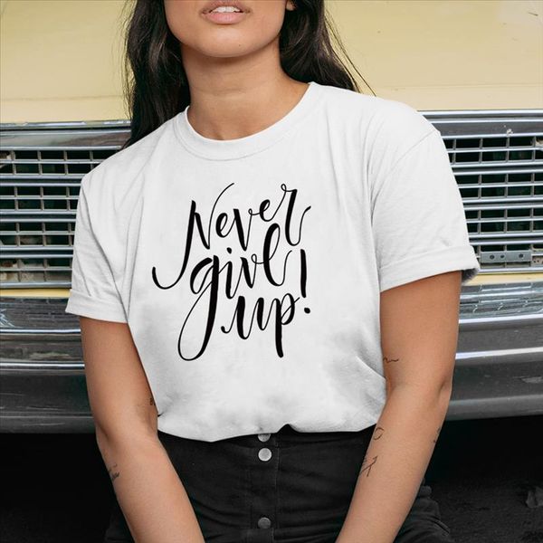 hillbilly womens never give up letter t shirts short sleeve tees summer gift for girl camisetas verano mujer 2021, White
hillbilly womens never give up letter t shirts short sleeve tees summer gift for girl camisetas verano mujer 2021, White