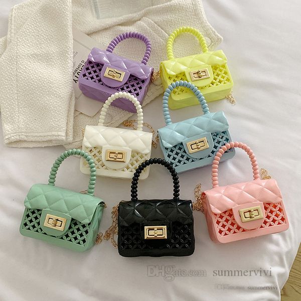 girls hollow silicone handbags kids diamond lattice square single shoulder bag children metals buckle chain messenger bags q4686, Black
girls hollow silicone handbags kids diamond lattice square single shoulder bag children metals buckle chain messenger bags q4686, Black