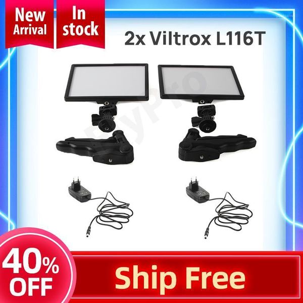 lighting & studio accessories 2x viltrox l116t video led camera light lcd bi-color dimmable + folding handheld tripod stand ac power adapter
lighting & studio accessories 2x viltrox l116t video led camera light lcd bi-color dimmable + folding handheld tripod stand ac power adapter