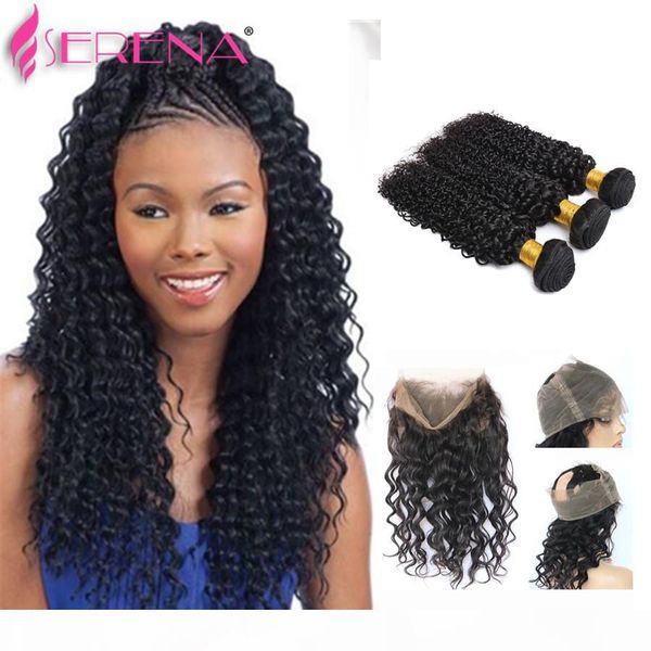pre plucked brazilian virgin hair with closure 360 lace frontal with bundle deep wave human curly elastic band lace frontal curly hair closu, Black;brown
pre plucked brazilian virgin hair with closure 360 lace frontal with bundle deep wave human curly elastic band lace frontal curly hair closu, Black;brown