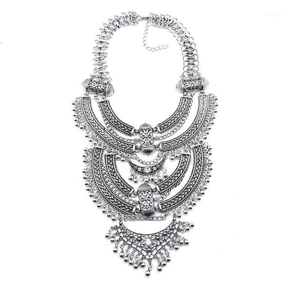BK Gothic Gold Silver Carved Necklace Tribal Punk Vintage Bib Collar Choker Chunky Statement Pendant Woman Jewelry Dress Chain1, Golden;silver
BK Gothic Gold Silver Carved Necklace Tribal Punk Vintage Bib Collar Choker Chunky Statement Pendant Woman Jewelry Dress Chain1, Golden;silver
