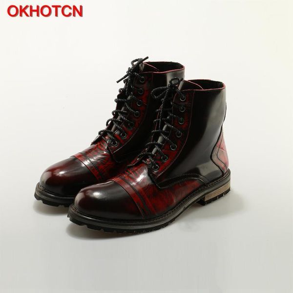 okn 2020 new men's boots retro lace up genuine leather boots british high work oxfords1, Black
okn 2020 new men's boots retro lace up genuine leather boots british high work oxfords1, Black