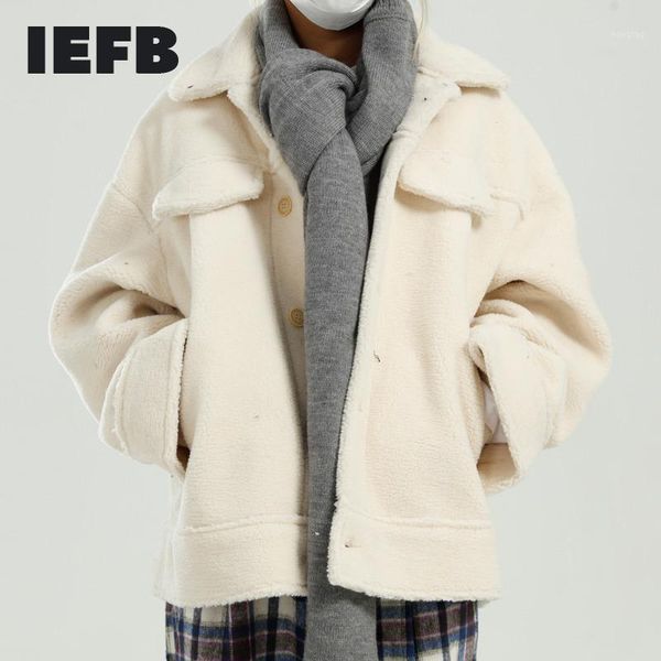 iefb autumn winter fashion new men's warm fur jackets 2020 korean streetwear loose lamb wool oversized cotton padded coat y50411, Black
iefb autumn winter fashion new men's warm fur jackets 2020 korean streetwear loose lamb wool oversized cotton padded coat y50411, Black