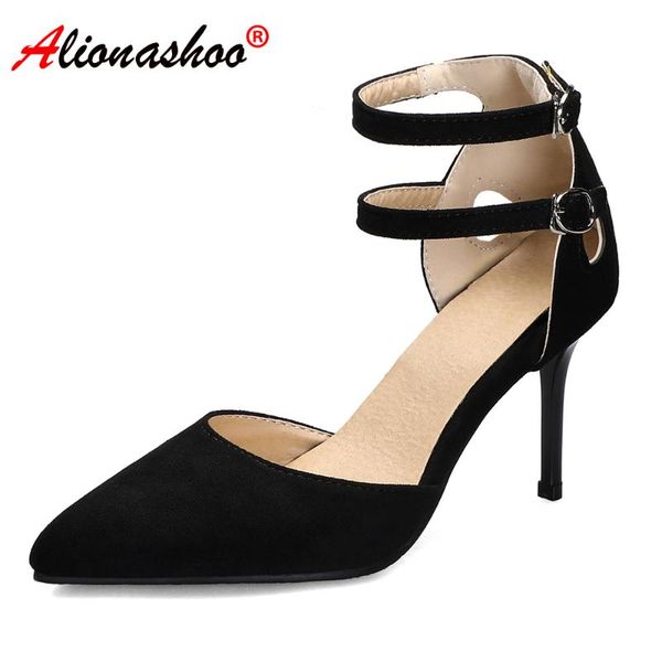 2021 spring new shoes women buckle stiletto high heels pointed toe rome women party shoes female heels plus size 34-48, Black
2021 spring new shoes women buckle stiletto high heels pointed toe rome women party shoes female heels plus size 34-48, Black