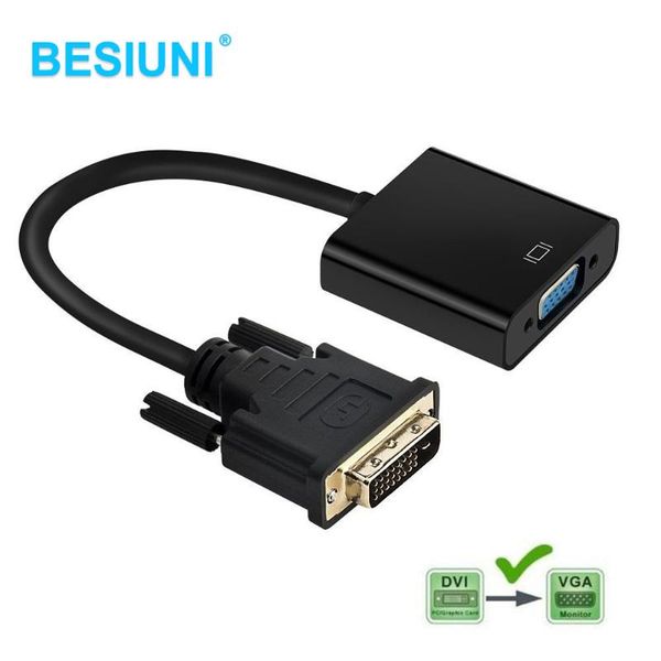 video cables & connectors besiuni dvi to vga adapter 1080p dvi-d 24+1 female vedio cable converter for enabled devices, pc, dvd, monitor
video cables & connectors besiuni dvi to vga adapter 1080p dvi-d 24+1 female vedio cable converter for enabled devices, pc, dvd, monitor