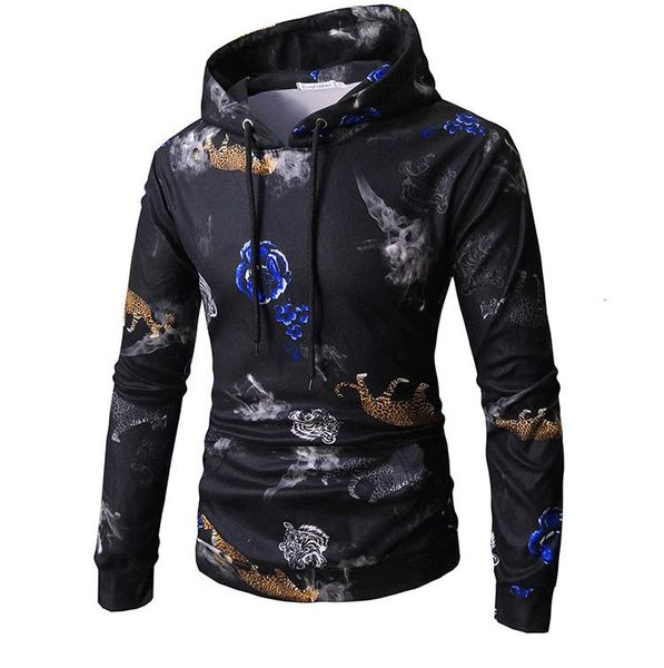 men's hoodies & sweatshirts personality printing man leisure time sweater loose coat european code even hat set head cap unlined upper, Black
men's hoodies & sweatshirts personality printing man leisure time sweater loose coat european code even hat set head cap unlined upper, Black