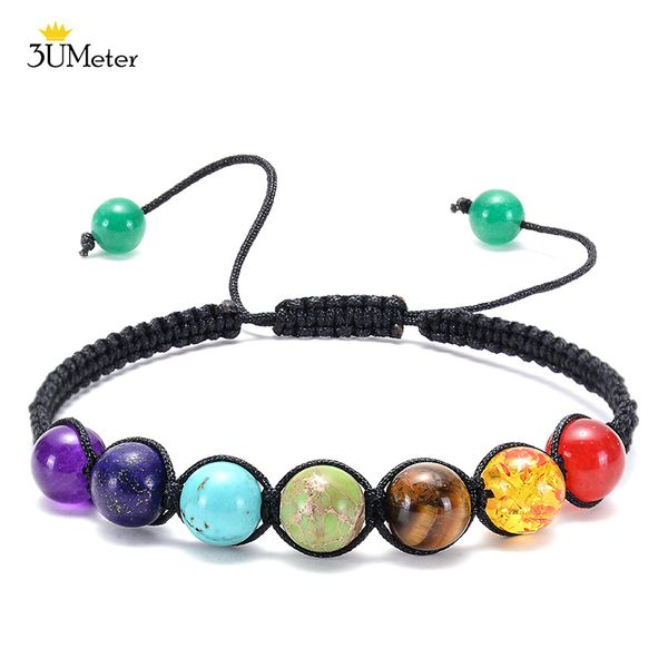 3umeter 7 chakra bracelets for women adjustable healing balance yoga beads bracelet braided rope natural stone bracelet jewelry, Black
3umeter 7 chakra bracelets for women adjustable healing balance yoga beads bracelet braided rope natural stone bracelet jewelry, Black
