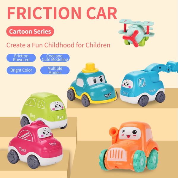 6pcs cartoon friction cars baby toys cute taxi bus tractor bebe for kids boys educational gift over 1 year old
6pcs cartoon friction cars baby toys cute taxi bus tractor bebe for kids boys educational gift over 1 year old