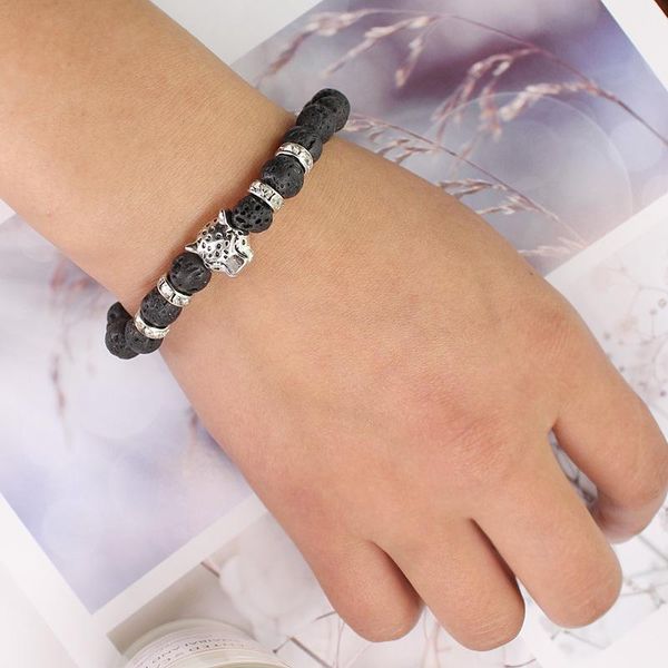 8mm volcanic stone leopard head bracelet men women bouncy frosted bracelets bangles animal shape jewelry accessories gift hot, Golden;silver
8mm volcanic stone leopard head bracelet men women bouncy frosted bracelets bangles animal shape jewelry accessories gift hot, Golden;silver