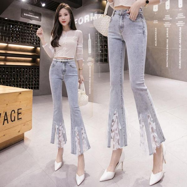 women 2021 spring autumn patchwork high waist vintage flare jeans ladies jeans bell bottom jean slim denim pants trousers g781, Blue
women 2021 spring autumn patchwork high waist vintage flare jeans ladies jeans bell bottom jean slim denim pants trousers g781, Blue