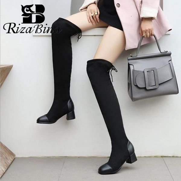 rizabina plus size 32-43 women over knee boots patchwork square toe woman long boots fashion cool shoes woman footwear, Black
rizabina plus size 32-43 women over knee boots patchwork square toe woman long boots fashion cool shoes woman footwear, Black