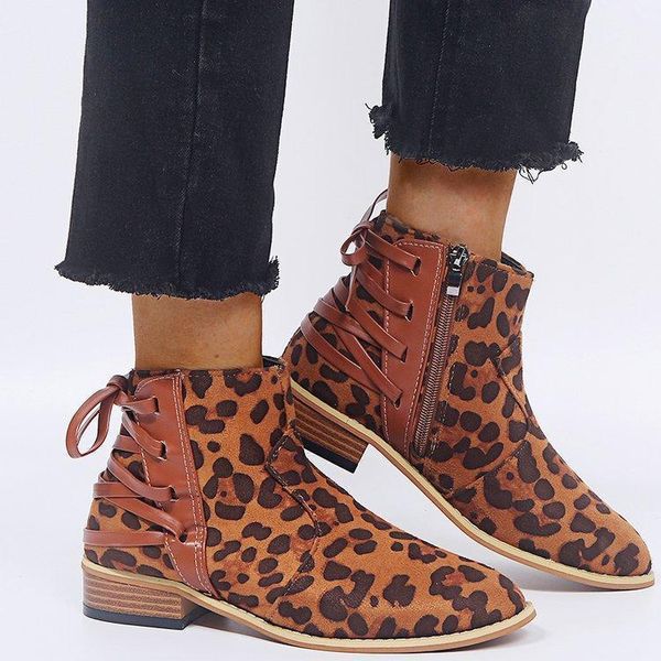 boots flock zip leopard womens ankle short round toe fashion cross-tied vintage low square heel winter big size shoes1, Black
boots flock zip leopard womens ankle short round toe fashion cross-tied vintage low square heel winter big size shoes1, Black
