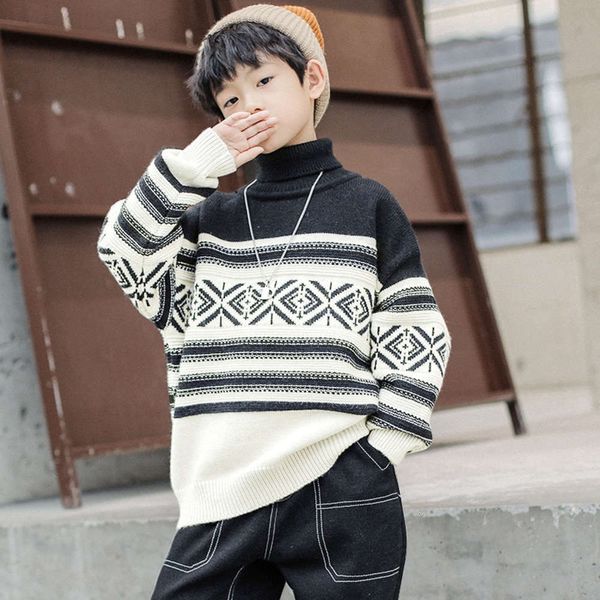 high winter boys' pullover sweater 2020 necked new thickened base coat children's knitwear r3ue, Blue
high winter boys' pullover sweater 2020 necked new thickened base coat children's knitwear r3ue, Blue