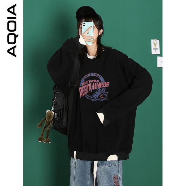 streetwear o neck loose hole women's sweatshirts fake two pieces women oversize thin sweatshirt 2020 autumn female pullover lj201102, Black
streetwear o neck loose hole women's sweatshirts fake two pieces women oversize thin sweatshirt 2020 autumn female pullover lj201102, Black