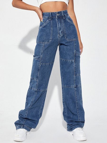 zipper fly patched boyfriend jeans t40u#, Blue
zipper fly patched boyfriend jeans t40u#, Blue