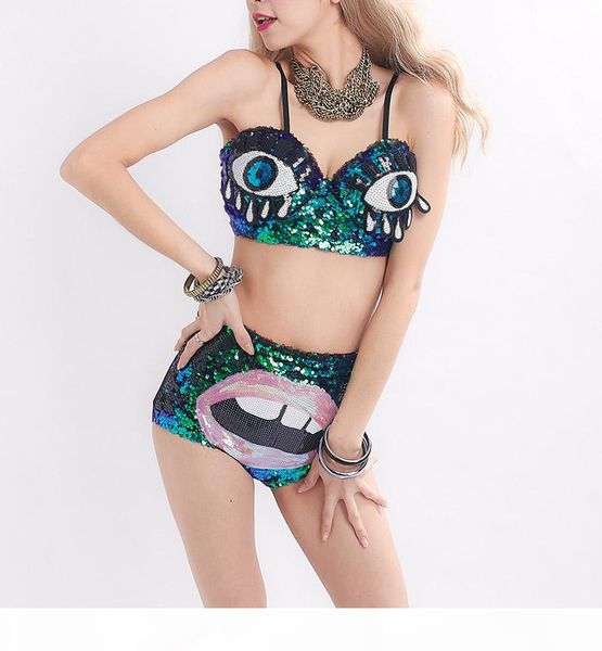nightclub big eyes lips cosplay sequined womens bras sets special underwear swimsuit suit ds christmas halloween gifts for women, Red;black
nightclub big eyes lips cosplay sequined womens bras sets special underwear swimsuit suit ds christmas halloween gifts for women, Red;black