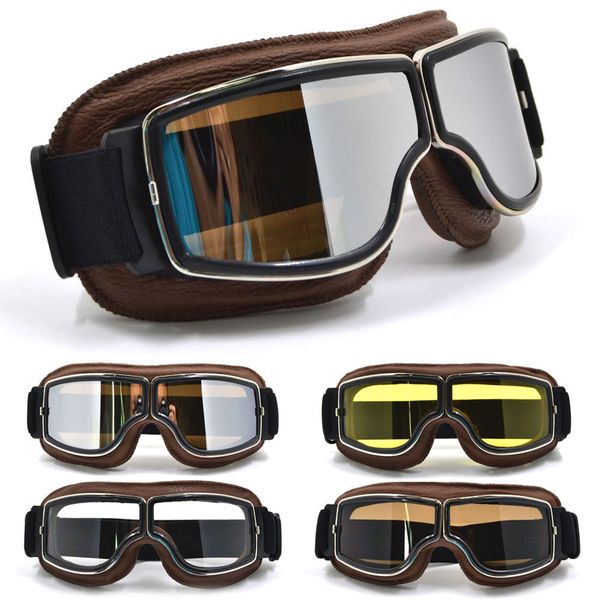 helmet moto bike steampunk motorcycle lunette motocross atv gafas bag vintage goggles w/ glasses qenmh, White;black 
helmet moto bike steampunk motorcycle lunette motocross atv gafas bag vintage goggles w/ glasses qenmh, White;black