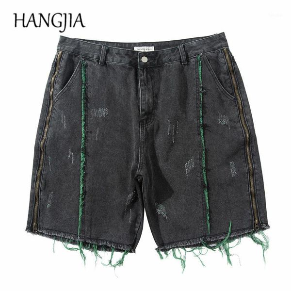 side zip denim shorts mens streetwear color block punk jeans shorts hip hop rough edge men ripped denim short loose casual1, Blue
side zip denim shorts mens streetwear color block punk jeans shorts hip hop rough edge men ripped denim short loose casual1, Blue