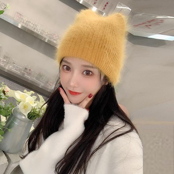 beanie/skull caps obawa sweet and cute cat ears knitted hat fur claw cap autumn winter woolen thick warm, Blue;gray
beanie/skull caps obawa sweet and cute cat ears knitted hat fur claw cap autumn winter woolen thick warm, Blue;gray