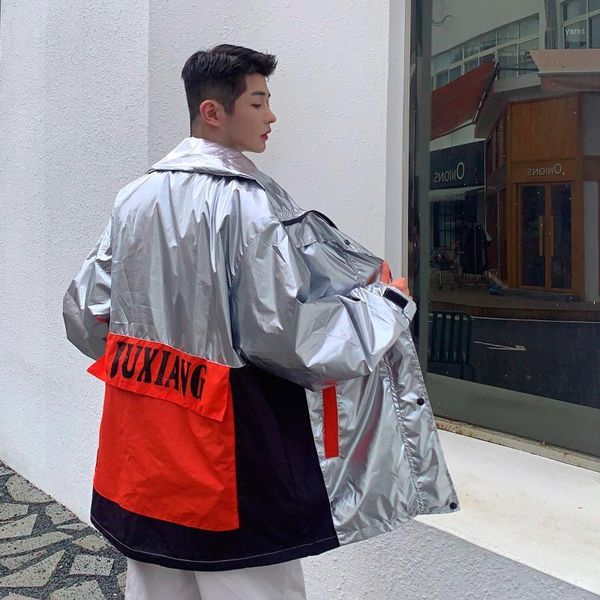 bright long overcoat and contrast color jackets for mens autumn clothing loose punk trench coat streetwear oversized windbreaker1, Tan;black
bright long overcoat and contrast color jackets for mens autumn clothing loose punk trench coat streetwear oversized windbreaker1, Tan;black