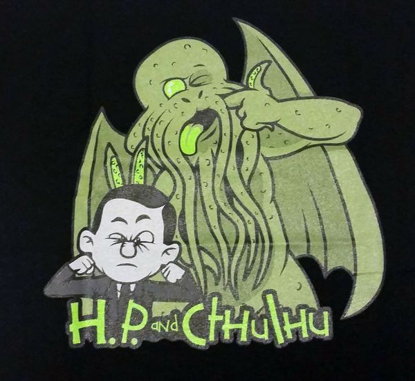 h.p. and cthulhu" lovecraft mythos women's xxl shirt teevillain sport hooded sweatshirt hoodie