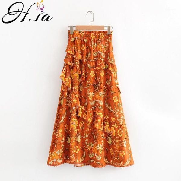 h.sa european fashion women ruffles long skirts floral printed cake robe shirts high waist holiday wear beach pleated skirt1, Black
h.sa european fashion women ruffles long skirts floral printed cake robe shirts high waist holiday wear beach pleated skirt1, Black