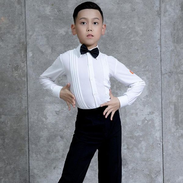 stage wear latin dance shirt for boys costume competition blouse salsa clothes ballroom practice outfits jl2181, Black;red
stage wear latin dance shirt for boys costume competition blouse salsa clothes ballroom practice outfits jl2181, Black;red
