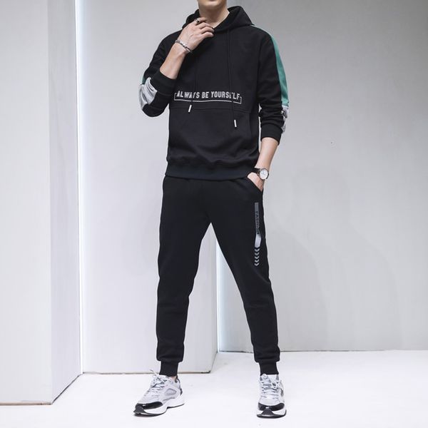 autumn 2020 men's new spring and hooded sweater leisure sports suit sportswear, Gray
autumn 2020 men's new spring and hooded sweater leisure sports suit sportswear, Gray