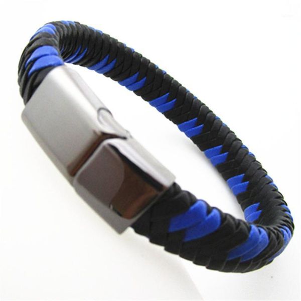 blue magnetic gold color wristband retro handmade vintage leather men bracelets fashion male jewelry gift1, White
blue magnetic gold color wristband retro handmade vintage leather men bracelets fashion male jewelry gift1, White