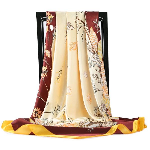 fashion kerchief floral print silk satin hair scarf for women small bandana head scarfs 90*90cm headband neck scarves for ladies, Blue;gray
fashion kerchief floral print silk satin hair scarf for women small bandana head scarfs 90*90cm headband neck scarves for ladies, Blue;gray