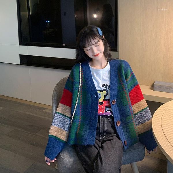 2021spring and autumn women's v-neck long-sleeved single-breasted straight knit cardigan sweater coat1, White
2021spring and autumn women's v-neck long-sleeved single-breasted straight knit cardigan sweater coat1, White