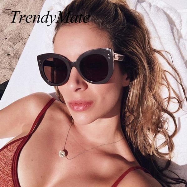 sunglasses 2021 luxury designer women cat eye oversize square shaper sun glasses fashion lady eyewear 1411t, White;black
sunglasses 2021 luxury designer women cat eye oversize square shaper sun glasses fashion lady eyewear 1411t, White;black
