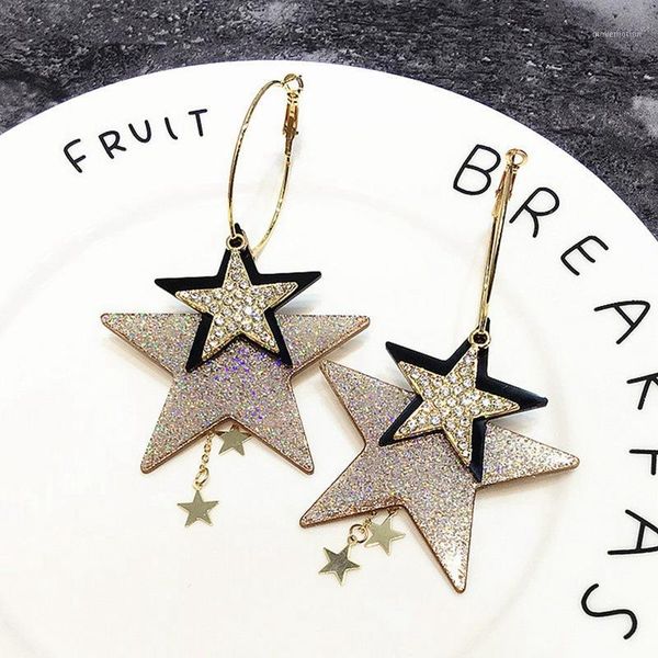 dropshipping multiple design exaggerated women's jewelry flash zircons gold-color tassels pentacle star hoop earrings e901641, Golden
dropshipping multiple design exaggerated women's jewelry flash zircons gold-color tassels pentacle star hoop earrings e901641, Golden
