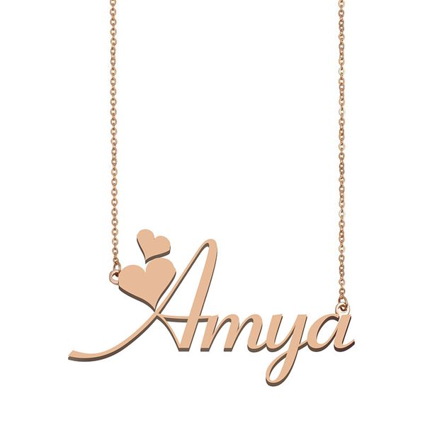 Amya Custom Name Necklace Personalized Pendant for Men Boys Birthday Gift Best Friends Jewelry 18k Gold Plated Stainless Steel, Silver
Amya Custom Name Necklace Personalized Pendant for Men Boys Birthday Gift Best Friends Jewelry 18k Gold Plated Stainless Steel, Silver