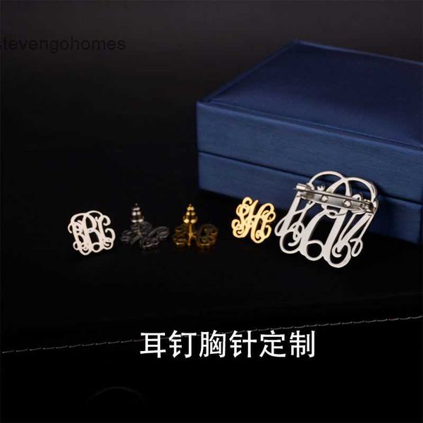 stainless design of fashion steel straight letter gift earrings, Golden 
stainless design of fashion steel straight letter gift earrings, Golden