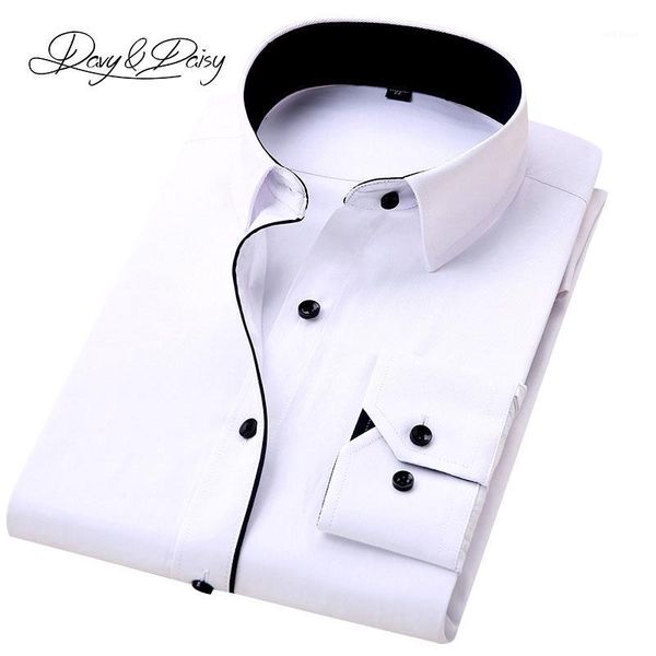 davydaisy 2017 spring mens dress shirts long sleeve social solid twill business formal shirt men brand clothing ds-1521, White;black
davydaisy 2017 spring mens dress shirts long sleeve social solid twill business formal shirt men brand clothing ds-1521, White;black