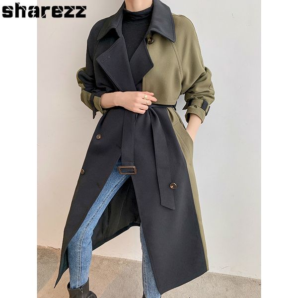 long windbreaker female 2020 spring new double breasted slim thick office trench coat simple chic classic women 1031, Tan;black
long windbreaker female 2020 spring new double breasted slim thick office trench coat simple chic classic women 1031, Tan;black