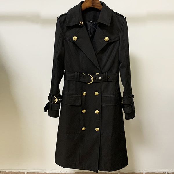2020 autumn winter trench coat women black classic gold double-breasted belted long windbreaker jackets women, White;black
2020 autumn winter trench coat women black classic gold double-breasted belted long windbreaker jackets women, White;black