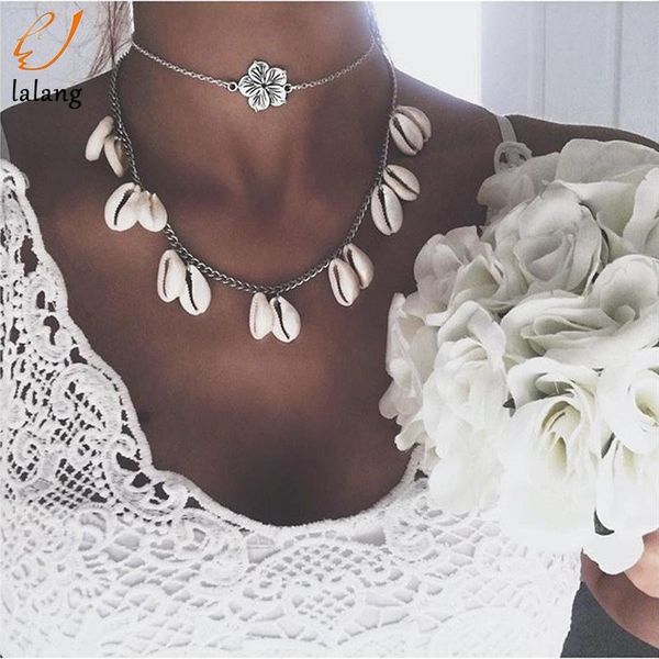 boho shell necklace fashion jewelry women choker necklace collier beach sea maxi flowers chain bohemian choker jewelry, Silver
boho shell necklace fashion jewelry women choker necklace collier beach sea maxi flowers chain bohemian choker jewelry, Silver