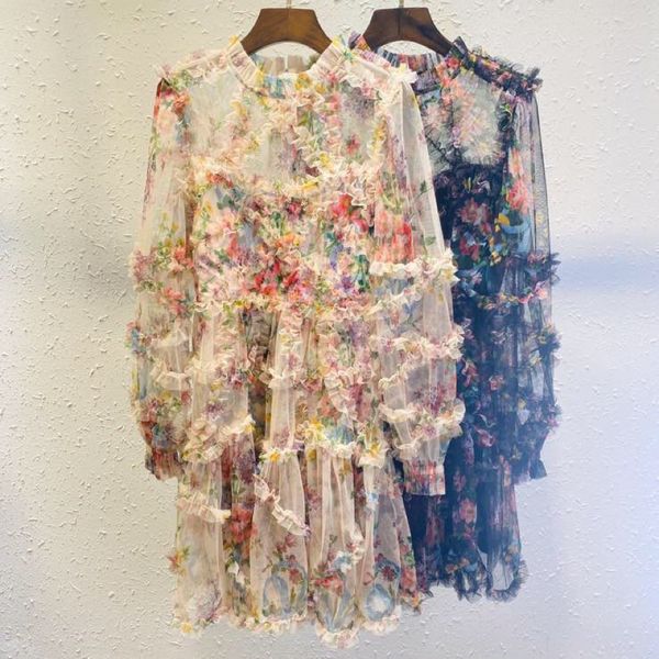 2021 new high-end imported printed fabric stitching pleated fairy princess long sleeve dress temperament, Black;gray
2021 new high-end imported printed fabric stitching pleated fairy princess long sleeve dress temperament, Black;gray