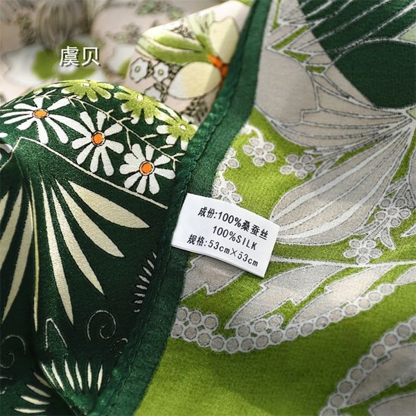 grass green natural scarf women printed with leaves 100% real silk scarves small 50cm square handkerchief gift for lady y201007, Blue;gray
grass green natural scarf women printed with leaves 100% real silk scarves small 50cm square handkerchief gift for lady y201007, Blue;gray